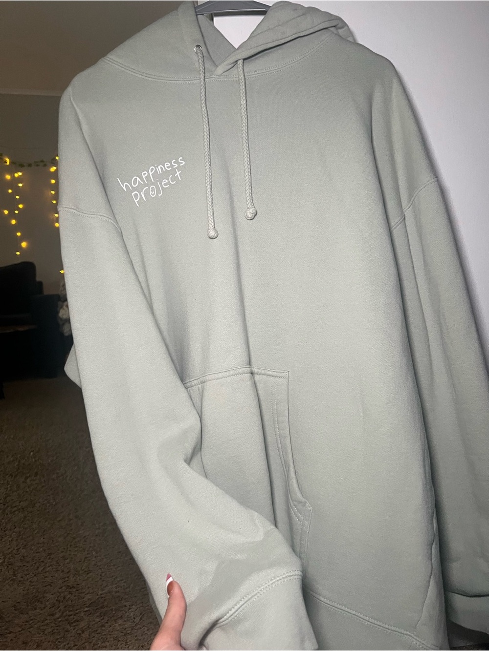 Men's Sage Green Crewneck Hoodie